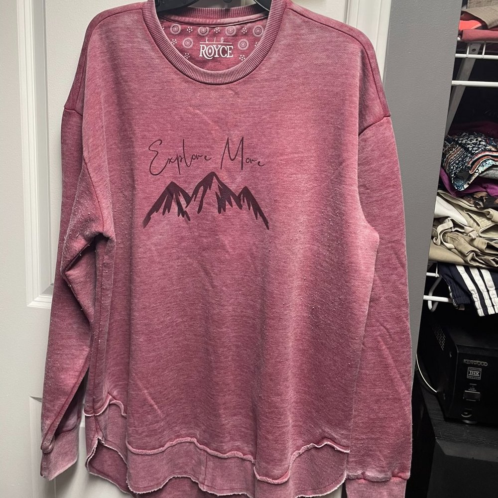Royce maroon oversized sweatshirt